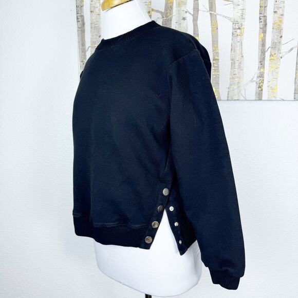 Maje Timba Embroidered Dream Tomorrow Sweatshirt Black White - Picture 5 of 8